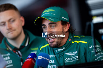 2024-05-18 - ALONSO Fernando (spa), Aston Martin F1 Team AMR24, portrait during the Formula 1 MSC Cruises Gran Premio del Made in Italy e Dell’Emilia-Romagne 2024, 7th round of the 2024 Formula One World Championship from May 17 to 19, 2024 on the Autodromo Enzo e Dino Ferrari, in Imola, Italy - F1 - EMILIA-ROMAGNA GRAND PRIX 2024 - FORMULA 1 - MOTORS