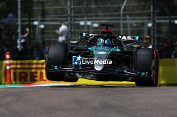 2024-05-18 - 63 RUSSELL George (gbr), Mercedes AMG F1 Team W15, action during the Formula 1 MSC Cruises Gran Premio del Made in Italy e Dell’Emilia-Romagne 2024, 7th round of the 2024 Formula One World Championship from May 17 to 19, 2024 on the Autodromo Enzo e Dino Ferrari, in Imola, Italy - F1 - EMILIA-ROMAGNA GRAND PRIX 2024 - FORMULA 1 - MOTORS