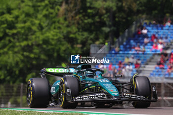 2024-05-18 - 18 STROLL Lance (can), Aston Martin F1 Team AMR24, action during the Formula 1 MSC Cruises Gran Premio del Made in Italy e Dell’Emilia-Romagne 2024, 7th round of the 2024 Formula One World Championship from May 17 to 19, 2024 on the Autodromo Enzo e Dino Ferrari, in Imola, Italy - F1 - EMILIA-ROMAGNA GRAND PRIX 2024 - FORMULA 1 - MOTORS