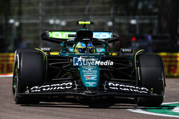 2024-05-18 - 14 ALONSO Fernando (spa), Aston Martin F1 Team AMR24, action during the Formula 1 MSC Cruises Gran Premio del Made in Italy e Dell’Emilia-Romagne 2024, 7th round of the 2024 Formula One World Championship from May 17 to 19, 2024 on the Autodromo Enzo e Dino Ferrari, in Imola, Italy - F1 - EMILIA-ROMAGNA GRAND PRIX 2024 - FORMULA 1 - MOTORS