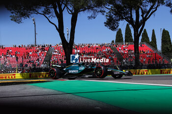 2024-05-18 - 18 STROLL Lance (can), Aston Martin F1 Team AMR24, action during the Formula 1 MSC Cruises Gran Premio del Made in Italy e Dell’Emilia-Romagne 2024, 7th round of the 2024 Formula One World Championship from May 17 to 19, 2024 on the Autodromo Enzo e Dino Ferrari, in Imola, Italy - F1 - EMILIA-ROMAGNA GRAND PRIX 2024 - FORMULA 1 - MOTORS