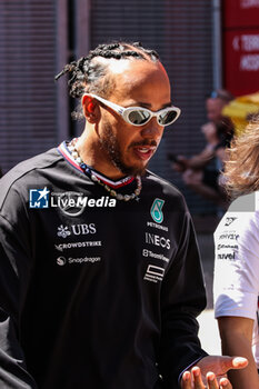 2024-05-18 - HAMILTON Lewis (gbr), Mercedes AMG F1 Team W15, portrait during the Formula 1 MSC Cruises Gran Premio del Made in Italy e Dell’Emilia-Romagne 2024, 7th round of the 2024 Formula One World Championship from May 17 to 19, 2024 on the Autodromo Enzo e Dino Ferrari, in Imola, Italy - F1 - EMILIA-ROMAGNA GRAND PRIX 2024 - FORMULA 1 - MOTORS