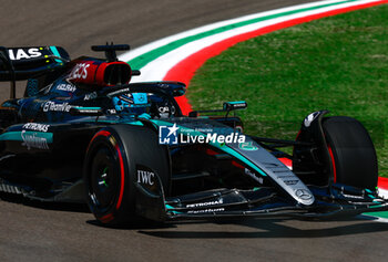 2024-05-18 - 63 RUSSELL George (gbr), Mercedes AMG F1 Team W15, action during the Formula 1 MSC Cruises Gran Premio del Made in Italy e Dell’Emilia-Romagne 2024, 7th round of the 2024 Formula One World Championship from May 17 to 19, 2024 on the Autodromo Enzo e Dino Ferrari, in Imola, Italy - F1 - EMILIA-ROMAGNA GRAND PRIX 2024 - FORMULA 1 - MOTORS