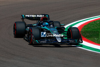 2024-05-18 - 63 RUSSELL George (gbr), Mercedes AMG F1 Team W15, action during the Formula 1 MSC Cruises Gran Premio del Made in Italy e Dell’Emilia-Romagne 2024, 7th round of the 2024 Formula One World Championship from May 17 to 19, 2024 on the Autodromo Enzo e Dino Ferrari, in Imola, Italy - F1 - EMILIA-ROMAGNA GRAND PRIX 2024 - FORMULA 1 - MOTORS