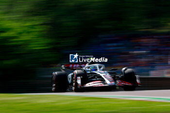 2024-05-18 - 27 HULKENBERG Nico (ger), Haas F1 Team VF-24 Ferrari, action during the Formula 1 MSC Cruises Gran Premio del Made in Italy e Dell’Emilia-Romagne 2024, 7th round of the 2024 Formula One World Championship from May 17 to 19, 2024 on the Autodromo Enzo e Dino Ferrari, in Imola, Italy - F1 - EMILIA-ROMAGNA GRAND PRIX 2024 - FORMULA 1 - MOTORS