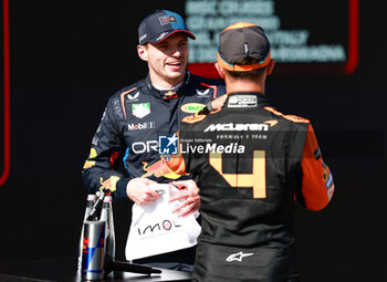 2024-05-18 - VERSTAPPEN Max (ned), Red Bull Racing RB20, NORRIS Lando (gbr), McLaren F1 Team MCL38, portrait during the Formula 1 MSC Cruises Gran Premio del Made in Italy e Dell’Emilia-Romagne 2024, 7th round of the 2024 Formula One World Championship from May 17 to 19, 2024 on the Autodromo Enzo e Dino Ferrari, in Imola, Italy - F1 - EMILIA-ROMAGNA GRAND PRIX 2024 - FORMULA 1 - MOTORS