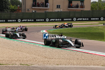 2024-05-18 - 63 RUSSELL George (gbr), Mercedes AMG F1 Team W15, action 44 HAMILTON Lewis (gbr), Mercedes AMG F1 Team W15, action during the Formula 1 MSC Cruises Gran Premio del Made in Italy e Dell’Emilia-Romagne 2024, 7th round of the 2024 Formula One World Championship from May 17 to 19, 2024 on the Autodromo Enzo e Dino Ferrari, in Imola, Italy - F1 - EMILIA-ROMAGNA GRAND PRIX 2024 - FORMULA 1 - MOTORS