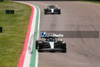 2024-05-18 - 63 RUSSELL George (gbr), Mercedes AMG F1 Team W15, action 44 HAMILTON Lewis (gbr), Mercedes AMG F1 Team W15, action during the Formula 1 MSC Cruises Gran Premio del Made in Italy e Dell’Emilia-Romagne 2024, 7th round of the 2024 Formula One World Championship from May 17 to 19, 2024 on the Autodromo Enzo e Dino Ferrari, in Imola, Italy - F1 - EMILIA-ROMAGNA GRAND PRIX 2024 - FORMULA 1 - MOTORS