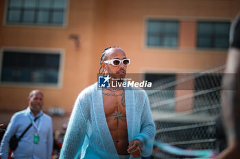 2024-05-23 - 44 Lewis Hamilton, (GRB) AMG Mercedes Ineos during the Monaco GP, 23-26 May 2024 Montecarlo, Formula 1 World championship 2024. - FORMULA 1 GRAND PRIX DE MONACO - PADDOCK - FORMULA 1 - MOTORS