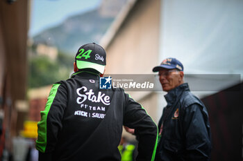 2024-05-23 - 24 Guanyu Zhou, (CHI) Stake F1 Team Kick Sauber during the Monaco GP, 23-26 May 2024 Montecarlo, Formula 1 World championship 2024. - FORMULA 1 GRAND PRIX DE MONACO - PADDOCK - FORMULA 1 - MOTORS