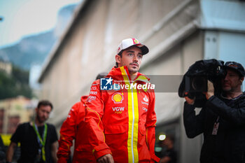 2024-05-23 - 16 Charles Leclerc, (MON) Scuderia Ferrari during the Monaco GP, 23-26 May 2024 Montecarlo, Formula 1 World championship 2024. - FORMULA 1 GRAND PRIX DE MONACO - PADDOCK - FORMULA 1 - MOTORS