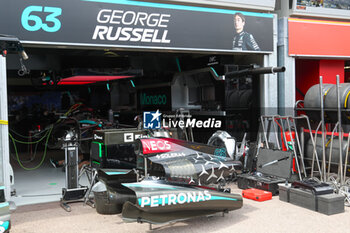 2024-05-23 - Mercedes-AMG Petronas F1 Team Garage - FORMULA 1 GRAND PRIX DE MONACO - PADDOCK - FORMULA 1 - MOTORS