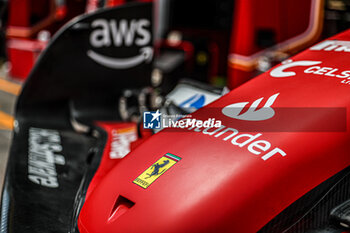 2024-05-23 - Scuderia Ferrari nosecone technical detail - FORMULA 1 GRAND PRIX DE MONACO - PADDOCK - FORMULA 1 - MOTORS