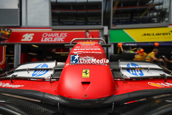 2024-05-23 - Scuderia Ferrari nosecone technical detail - FORMULA 1 GRAND PRIX DE MONACO - PADDOCK - FORMULA 1 - MOTORS