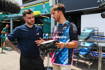 2024-05-23 - Pierre Gasly (FRA) - Alpine F1 Team - Alpine A524 - Renault - FORMULA 1 GRAND PRIX DE MONACO - PADDOCK - FORMULA 1 - MOTORS