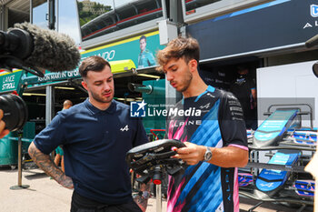 2024-05-23 - Pierre Gasly (FRA) - Alpine F1 Team - Alpine A524 - Renault - FORMULA 1 GRAND PRIX DE MONACO - PADDOCK - FORMULA 1 - MOTORS