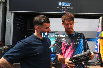 2024-05-23 - Pierre Gasly (FRA) - Alpine F1 Team - Alpine A524 - Renault - FORMULA 1 GRAND PRIX DE MONACO - PADDOCK - FORMULA 1 - MOTORS