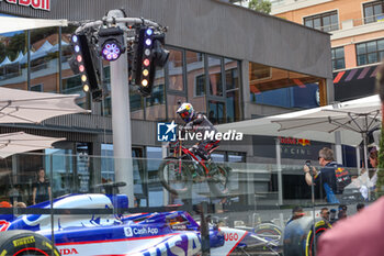 2024-05-23 - Motocross stunt show in Oracle Red Bull Racing Hospitality in Monaco Harbor - FORMULA 1 GRAND PRIX DE MONACO - PADDOCK - FORMULA 1 - MOTORS