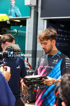 2024-05-23 - Pierre Gasly (FRA) - Alpine F1 Team - Alpine A524 - Renault - FORMULA 1 GRAND PRIX DE MONACO - PADDOCK - FORMULA 1 - MOTORS