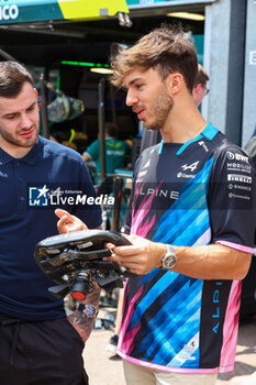 2024-05-23 - Pierre Gasly (FRA) - Alpine F1 Team - Alpine A524 - Renault - FORMULA 1 GRAND PRIX DE MONACO - PADDOCK - FORMULA 1 - MOTORS