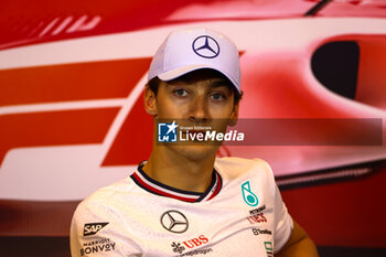 2024-05-23 - George Russell (GBR) - Mercedes-AMG PETRONAS F1 Team - Mercedes W15 - Mercedes E Performance - FORMULA 1 GRAND PRIX DE MONACO - PADDOCK - FORMULA 1 - MOTORS