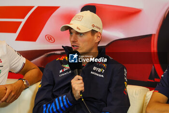 2024-05-23 - Max Verstappen (NED) - Oracle Red Bull Racing - Red Bull RB20 - Honda RBPT

during Press Conference of Formula 1 Grand Prix de Monaco 2024 at Monte Carlo (MC), may 23-26 2024 - FORMULA 1 GRAND PRIX DE MONACO - PADDOCK - FORMULA 1 - MOTORS