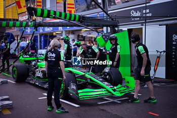 2024-05-23 - The Team Stake F1 Team Kick Sauber, Sauber Ferrari C44,During Fia Formula One World Championship F1 Monaco 2024, 23 May , In Monte-Carlo , Monaco - FORMULA 1 GRAND PRIX DE MONACO - PADDOCK - FORMULA 1 - MOTORS