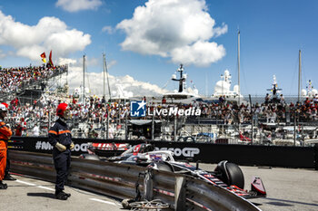 2024-05-25 - 20 MAGNUSSEN Kevin (den), Haas F1 Team VF-24 Ferrari, action during the Formula 1 Grand Prix de Monaco 2024, 8th round of the 2024 Formula One World Championship from May 23 to 26, 2024 on the Circuit de Monaco, in Monaco - F1 - MONACO GRAND PRIX 2024 - FORMULA 1 - MOTORS