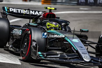 2024-05-25 - 44 HAMILTON Lewis (gbr), Mercedes AMG F1 Team W15, action during the Formula 1 Grand Prix de Monaco 2024, 8th round of the 2024 Formula One World Championship from May 23 to 26, 2024 on the Circuit de Monaco, in Monaco - F1 - MONACO GRAND PRIX 2024 - FORMULA 1 - MOTORS