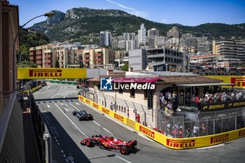 2024-05-25 - 55 SAINZ Carlos (spa), Scuderia Ferrari SF-24, action during the Formula 1 Grand Prix de Monaco 2024, 8th round of the 2024 Formula One World Championship from May 23 to 26, 2024 on the Circuit de Monaco, in Monaco - F1 - MONACO GRAND PRIX 2024 - FORMULA 1 - MOTORS