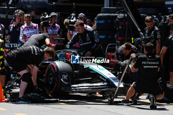 2024-05-25 - 63 RUSSELL George (gbr), Mercedes AMG F1 Team W15, action during the Formula 1 Grand Prix de Monaco 2024, 8th round of the 2024 Formula One World Championship from May 23 to 26, 2024 on the Circuit de Monaco, in Monaco - F1 - MONACO GRAND PRIX 2024 - FORMULA 1 - MOTORS