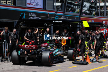 2024-05-25 - 44 HAMILTON Lewis (gbr), Mercedes AMG F1 Team W15, action during the Formula 1 Grand Prix de Monaco 2024, 8th round of the 2024 Formula One World Championship from May 23 to 26, 2024 on the Circuit de Monaco, in Monaco - F1 - MONACO GRAND PRIX 2024 - FORMULA 1 - MOTORS