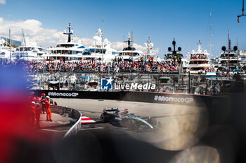 2024-05-25 - 63 RUSSELL George (gbr), Mercedes AMG F1 Team W15, action during the Formula 1 Grand Prix de Monaco 2024, 8th round of the 2024 Formula One World Championship from May 23 to 26, 2024 on the Circuit de Monaco, in Monaco - F1 - MONACO GRAND PRIX 2024 - FORMULA 1 - MOTORS