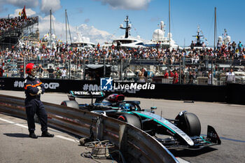 2024-05-25 - 63 RUSSELL George (gbr), Mercedes AMG F1 Team W15, action during the Formula 1 Grand Prix de Monaco 2024, 8th round of the 2024 Formula One World Championship from May 23 to 26, 2024 on the Circuit de Monaco, in Monaco - F1 - MONACO GRAND PRIX 2024 - FORMULA 1 - MOTORS