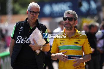 2024-05-25 - KRACK Mike (ger), Team Principal and CEO of Aston Martin F1 Team, STELLA Andrea (ita), Team Principal of McLaren F1 Team, portrait during the Formula 1 Grand Prix de Monaco 2024, 8th round of the 2024 Formula One World Championship from May 23 to 26, 2024 on the Circuit de Monaco, in Monaco - F1 - MONACO GRAND PRIX 2024 - FORMULA 1 - MOTORS