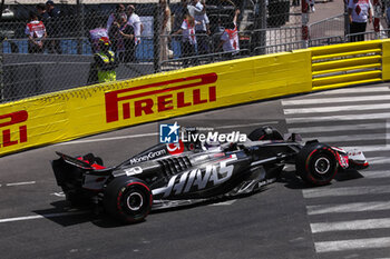 2024-05-25 - 20 MAGNUSSEN Kevin (den), Haas F1 Team VF-24 Ferrari, action during the Formula 1 Grand Prix de Monaco 2024, 8th round of the 2024 Formula One World Championship from May 23 to 26, 2024 on the Circuit de Monaco, in Monaco - F1 - MONACO GRAND PRIX 2024 - FORMULA 1 - MOTORS