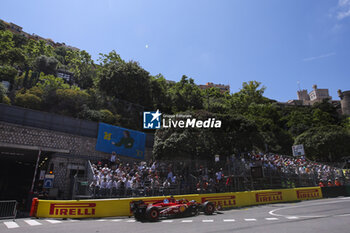 2024-05-25 - 55 SAINZ Carlos (spa), Scuderia Ferrari SF-24, action during the Formula 1 Grand Prix de Monaco 2024, 8th round of the 2024 Formula One World Championship from May 23 to 26, 2024 on the Circuit de Monaco, in Monaco - F1 - MONACO GRAND PRIX 2024 - FORMULA 1 - MOTORS