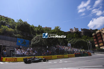 2024-05-25 - 63 RUSSELL George (gbr), Mercedes AMG F1 Team W15, action during the Formula 1 Grand Prix de Monaco 2024, 8th round of the 2024 Formula One World Championship from May 23 to 26, 2024 on the Circuit de Monaco, in Monaco - F1 - MONACO GRAND PRIX 2024 - FORMULA 1 - MOTORS