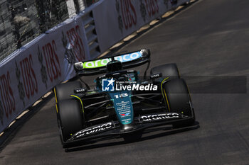 2024-05-25 - 18 STROLL Lance (can), Aston Martin F1 Team AMR24, action during the Formula 1 Grand Prix de Monaco 2024, 8th round of the 2024 Formula One World Championship from May 23 to 26, 2024 on the Circuit de Monaco, in Monaco - F1 - MONACO GRAND PRIX 2024 - FORMULA 1 - MOTORS