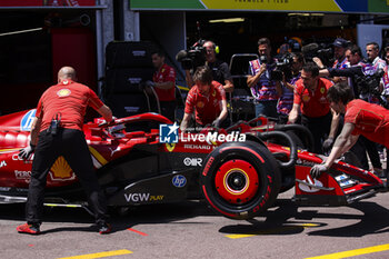 2024-05-25 - 16 LECLERC Charles (mco), Scuderia Ferrari SF-24, action during the Formula 1 Grand Prix de Monaco 2024, 8th round of the 2024 Formula One World Championship from May 23 to 26, 2024 on the Circuit de Monaco, in Monaco - F1 - MONACO GRAND PRIX 2024 - FORMULA 1 - MOTORS