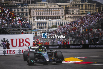 2024-05-25 - 44 HAMILTON Lewis (gbr), Mercedes AMG F1 Team W15, action during the Formula 1 Grand Prix de Monaco 2024, 8th round of the 2024 Formula One World Championship from May 23 to 26, 2024 on the Circuit de Monaco, in Monaco - F1 - MONACO GRAND PRIX 2024 - FORMULA 1 - MOTORS