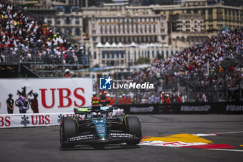 2024-05-25 - 14 ALONSO Fernando (spa), Aston Martin F1 Team AMR24, action during the Formula 1 Grand Prix de Monaco 2024, 8th round of the 2024 Formula One World Championship from May 23 to 26, 2024 on the Circuit de Monaco, in Monaco - F1 - MONACO GRAND PRIX 2024 - FORMULA 1 - MOTORS