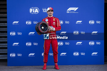 2024-05-25 - LECLERC Charles (mco), Scuderia Ferrari SF-24, portrait, Pirelli trophy during the Formula 1 Grand Prix de Monaco 2024, 8th round of the 2024 Formula One World Championship from May 23 to 26, 2024 on the Circuit de Monaco, in Monaco - F1 - MONACO GRAND PRIX 2024 - FORMULA 1 - MOTORS