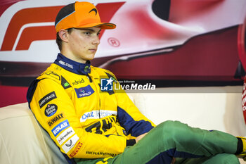 2024-05-25 - PIASTRI Oscar (aus), McLaren F1 Team MCL38, portrait, press conference during the Formula 1 Grand Prix de Monaco 2024, 8th round of the 2024 Formula One World Championship from May 23 to 26, 2024 on the Circuit de Monaco, in Monaco - F1 - MONACO GRAND PRIX 2024 - FORMULA 1 - MOTORS