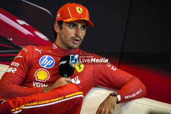 2024-05-25 - SAINZ Carlos (spa), Scuderia Ferrari SF-24, portrait, press conference during the Formula 1 Grand Prix de Monaco 2024, 8th round of the 2024 Formula One World Championship from May 23 to 26, 2024 on the Circuit de Monaco, in Monaco - F1 - MONACO GRAND PRIX 2024 - FORMULA 1 - MOTORS