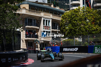 2024-05-25 - 18 STROLL Lance (can), Aston Martin F1 Team AMR24, action during the Formula 1 Grand Prix de Monaco 2024, 8th round of the 2024 Formula One World Championship from May 23 to 26, 2024 on the Circuit de Monaco, in Monaco - F1 - MONACO GRAND PRIX 2024 - FORMULA 1 - MOTORS