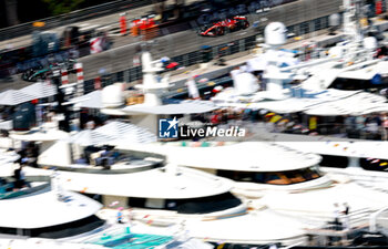 2024-05-25 - 63 RUSSELL George (gbr), Mercedes AMG F1 Team W15 and 16 LECLERC Charles (mco), Scuderia Ferrari SF-24, action during the Formula 1 Grand Prix de Monaco 2024, 8th round of the 2024 Formula One World Championship from May 23 to 26, 2024 on the Circuit de Monaco, in Monaco - F1 - MONACO GRAND PRIX 2024 - FORMULA 1 - MOTORS