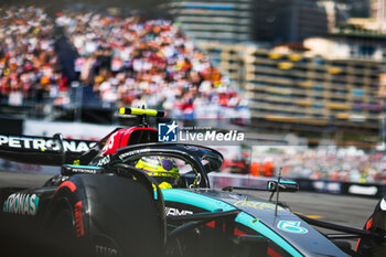 2024-05-25 - 44 HAMILTON Lewis (gbr), Mercedes AMG F1 Team W15, action during the Formula 1 Grand Prix de Monaco 2024, 8th round of the 2024 Formula One World Championship from May 23 to 26, 2024 on the Circuit de Monaco, in Monaco - F1 - MONACO GRAND PRIX 2024 - FORMULA 1 - MOTORS