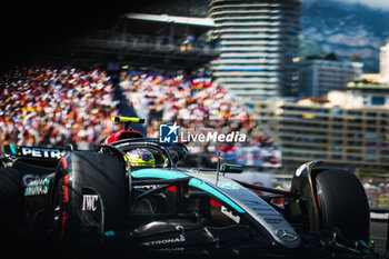 2024-05-25 - 44 HAMILTON Lewis (gbr), Mercedes AMG F1 Team W15, action during the Formula 1 Grand Prix de Monaco 2024, 8th round of the 2024 Formula One World Championship from May 23 to 26, 2024 on the Circuit de Monaco, in Monaco - F1 - MONACO GRAND PRIX 2024 - FORMULA 1 - MOTORS