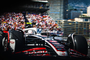 2024-05-25 - 27 HULKENBERG Nico (ger), Haas F1 Team VF-24 Ferrari, action during the Formula 1 Grand Prix de Monaco 2024, 8th round of the 2024 Formula One World Championship from May 23 to 26, 2024 on the Circuit de Monaco, in Monaco - F1 - MONACO GRAND PRIX 2024 - FORMULA 1 - MOTORS